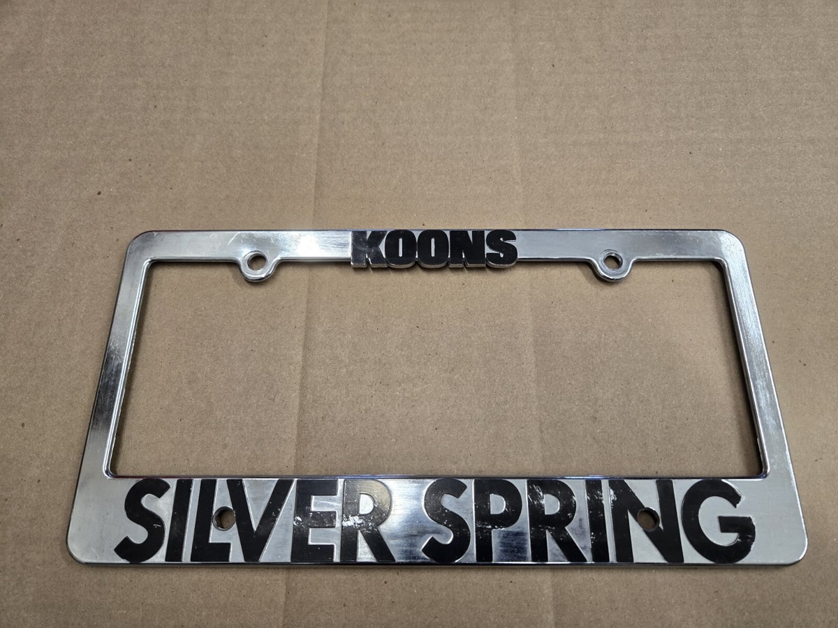 Koons Ford Silver Spring Maryland MD Vintage License Plate Tag