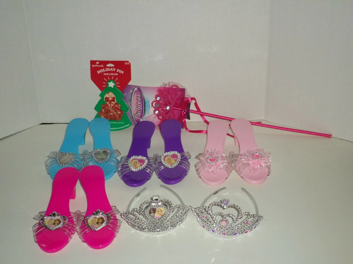 Barbie Shoe And Tiara Set With Princess Wand And Barbie Pin NEW eBay