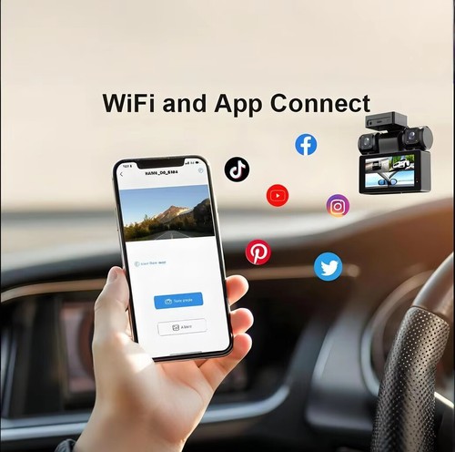 4K Dash Cam Car DVR 4 Channel Front Left Right Rear WiFi Driving Camera Recorder - Picture 9 of 12