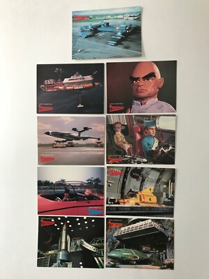 POSTCARD 1986 1987 1988 GERRY ANDERSON'S THUNDERBIRDS 9 POSTCARDS FROM ENGALE