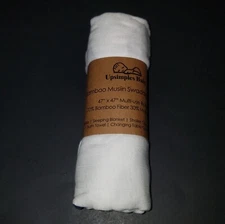 NEW Blue Red Elephant Upsimples Baby Bamboo Muslin Swaddle Blanket Multi-Use 47"