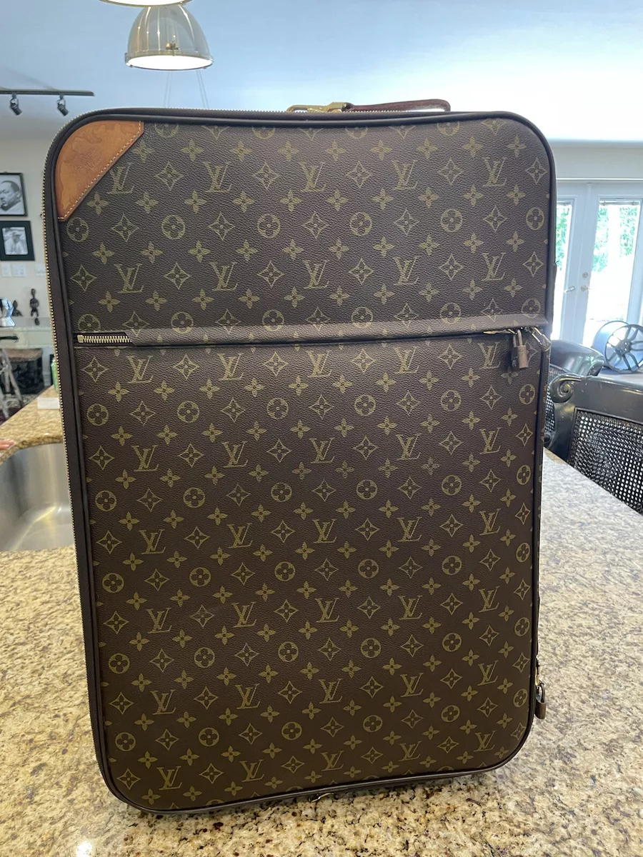 Louis Vuitton Pegase 60 Suitcase Carry On Brown Monogram Canvas Weeken -  MyDesignerly