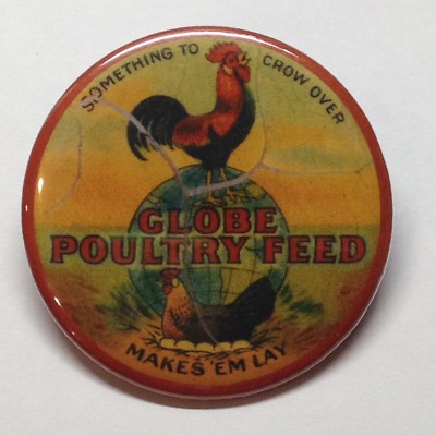 Globe Poultry Feed Rooster Albert Dickinson Co Fridge Magnet BUY 3, GET 4 FREE