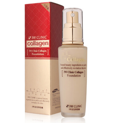 3W CLINIC collagen Foundation 50ml Perfect Cover BB Cream CC Cream Korea makeup