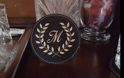 Personalized Monogram Coaster Sets- Great for Weddings and Housewarming Gifts