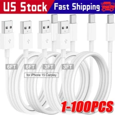 IPhone 16 15 Pro Max Plus USB-A Cable Fast Charger Type C Charging Data lot Cord