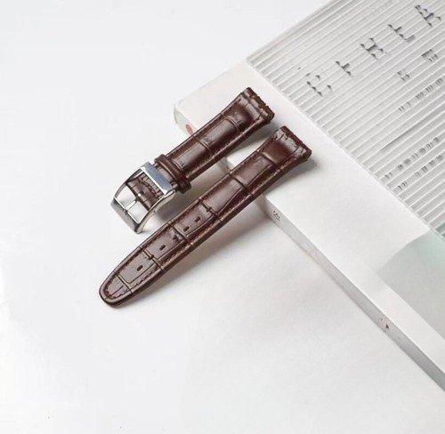 Uhrenarmband für Swatch Echtleder Rindsleder Bambus und Litschi Armband 17 19 mm - Bild 9 von 10