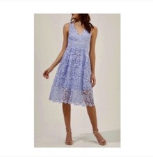 ASTR The Label Lace Dress in Sky Blue. NWT. Size Large.