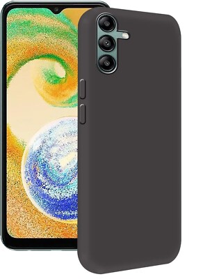 Galaxy A04s Hülle - Dünne Weiche Silikon Gel Case Cover Samsung Galaxy A04s (SCHWARZ)