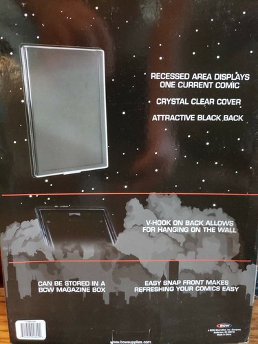BCW Wall Display Frame For 1 Modern Comic Book – 6.75x10.25 Showcase With Vertical Stand – Crystal Clear 10 thumbnail image