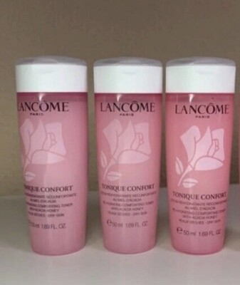 Lot of 3 Lancome Tonique Confort Rehydrating Toner-Dry Skin 1.69oz/50ml Each
