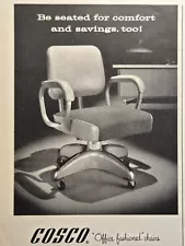 Cosco Office Fashioned Chairs Columbus IN Comfort Savings Vintage Print Ad 1961