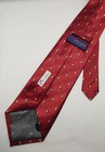 Versace Classic V2 Silk Men's Tie Geometrical Pattern Red