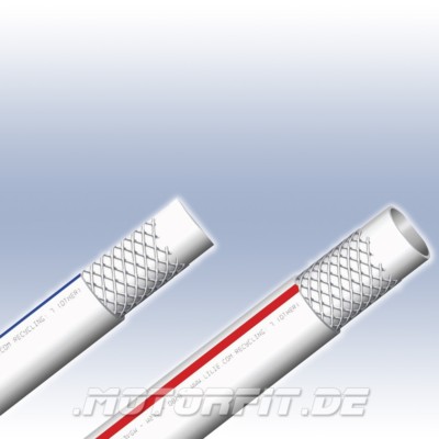 Lilie Trinkwasserschlauch für Kaltwasser 10mm Ø  Schlauch 1-10 Meter weiss