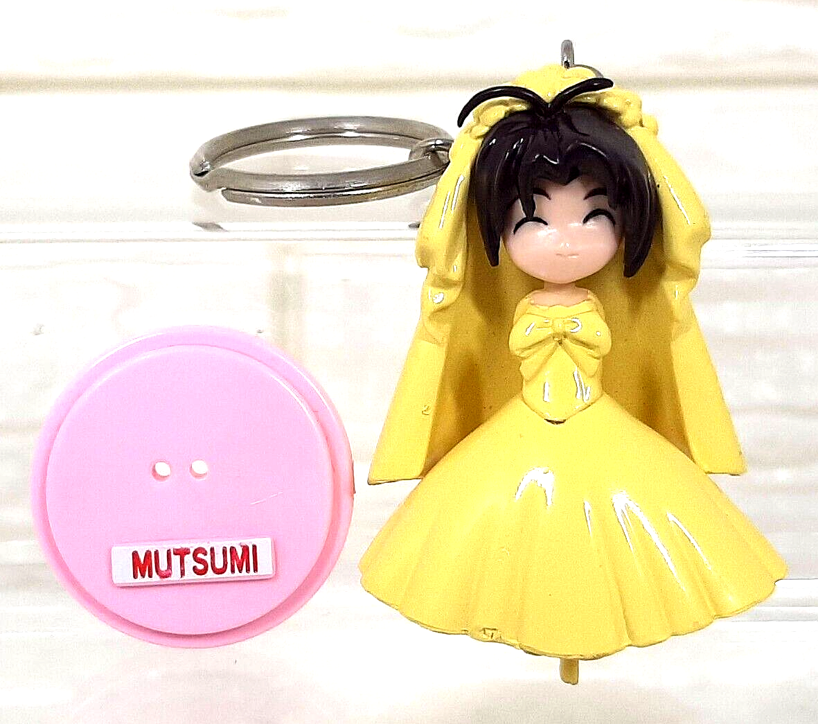 LOVE HINA WEDDING VER. NARU MUTSUMI MOTOKO MITSUNE FIGURE KEYCHAIN