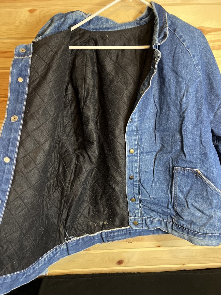 アンビ専用　DENIM BLANKET LINED JACKET Vintage Denim Jean Jacket 48 Blanket Lined Prism Iowa State