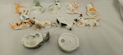 Vintage Danbury Mint Katzen mit Charakter Bone China Katzenfiguren Lot Set 11 - Bild 14 von 17