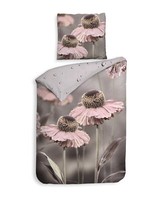 Heckett & Lane Mako-Satin Bci BettwäSche 155X220 Zalia Grey Wende Natur Rose