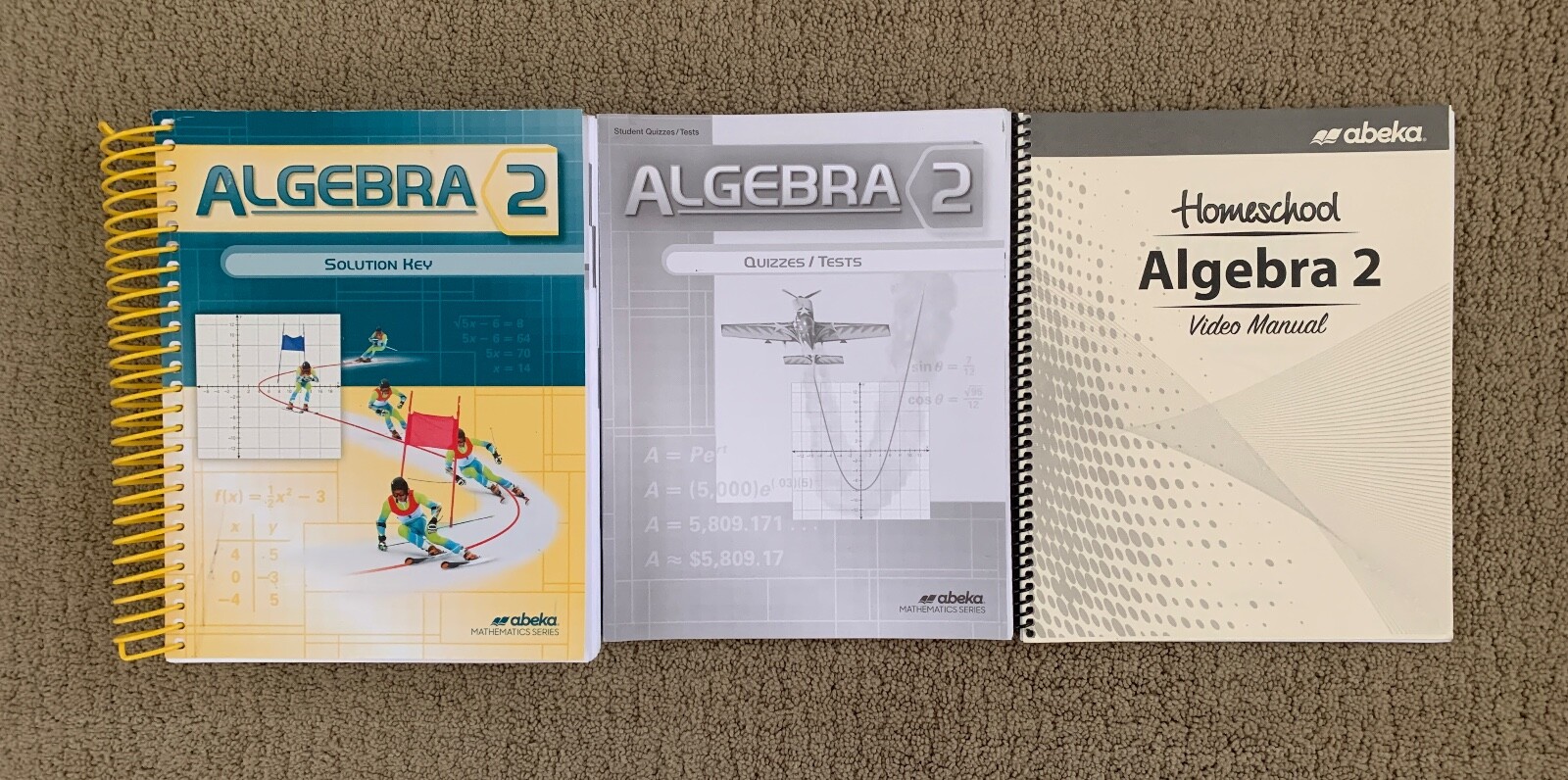 Abeka 10th Grade Algebra 2 Books Homeschool Solution Key Quizzes | eBay