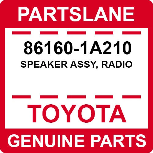 2019 2020 Toyota Corolla Front Door Speaker 86160-1a210