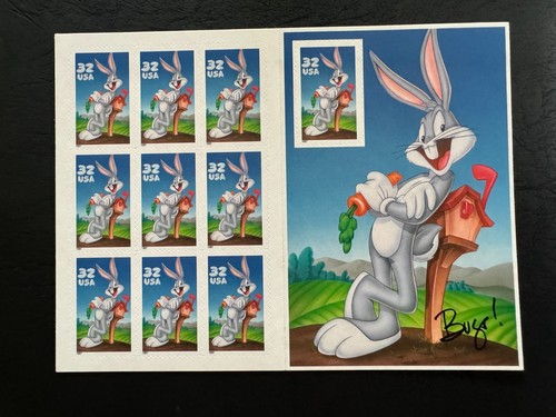 Scott #3137 Bugs Bunny Pane of 10 32¢ Stamps (1997) - 第 1/1 張圖片