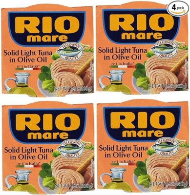 Rio Mare ITALIAN'S Solid Light Tuna in Olive Oil   (Pack of 4) - FREE SHIPPING
