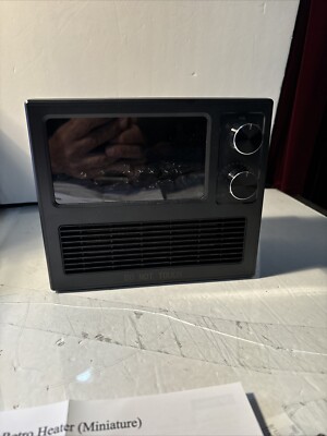 T9 Retro Miniature Heater 1000 Watt Power Supply Flam & Charcoal Effect, New 