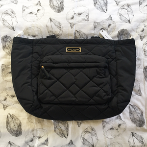 marc jacobs quilted nylon baby bag & changing pad