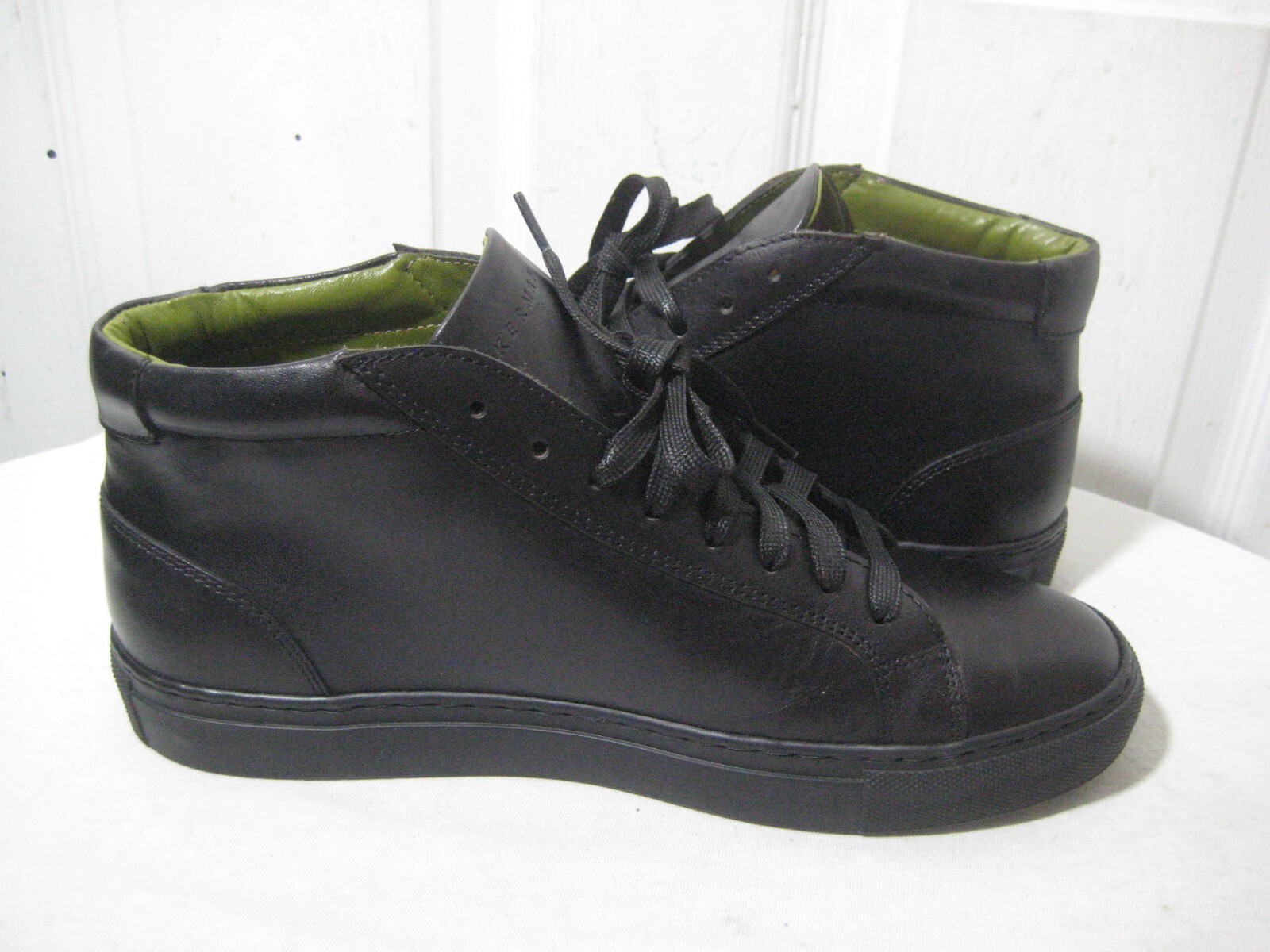 SAOLA Scarpe sneakers alte Inkerman nere in pelle uomo taglia 38 made in Mexico