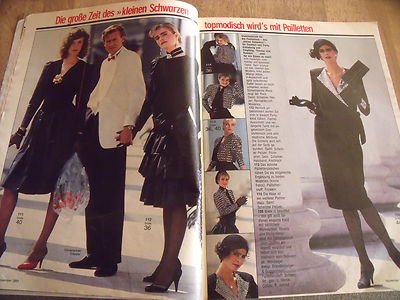 Magazine Burda Moden - Le Chic En Jupes Robes Élégantes - Numéro De Novembre 1983 - Occasion Vintage