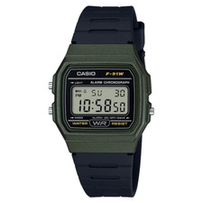 CASIO Collection Standard F-91WM-3AJH GREEN Japan Model Wristwatch LED Light 21g