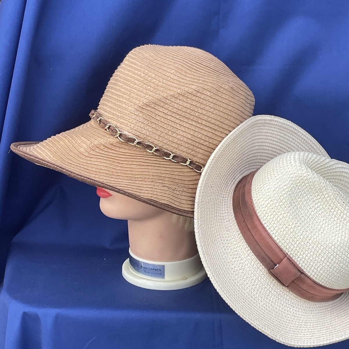 Liz Claiborne LC Crest Country Club Summer Sportswear Circle Brim Hat Liz Claiborne Woven Sun Hat – B Curated main image 2