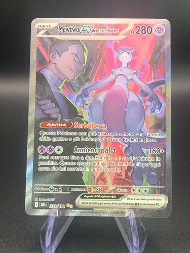 Mewtwo EX del Team Rocket - 231/182 - Rivali Predestinati - ITA