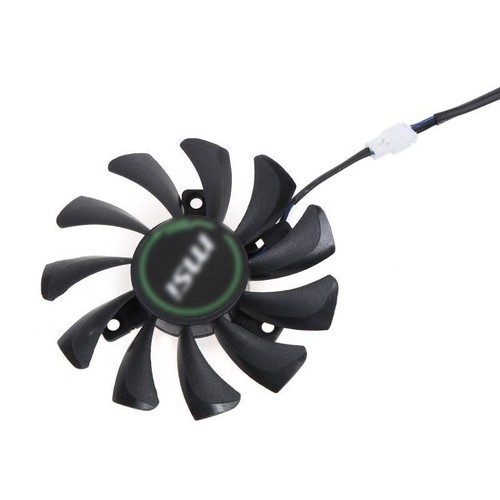 75MM HA8010H12F-Z 2Pin 12V 0.5A VGA Fan Graphics Card Cooling for MSI GeForce - Afbeelding 5 van 10