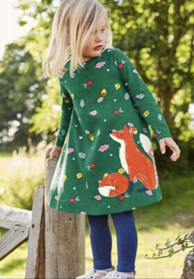Mini Boden Big Appliqué Jersey Dress Size 11-12