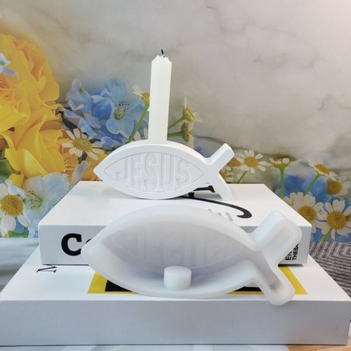 Jesuses Letter Holder Silicone Molds Craft Candlestick Castings Molds - Picture 6 of 8