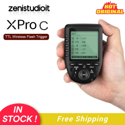 US Godox XPro-C 2.4G TTL Wirless Studio Flash Light Trigger For Canon EOS Camera