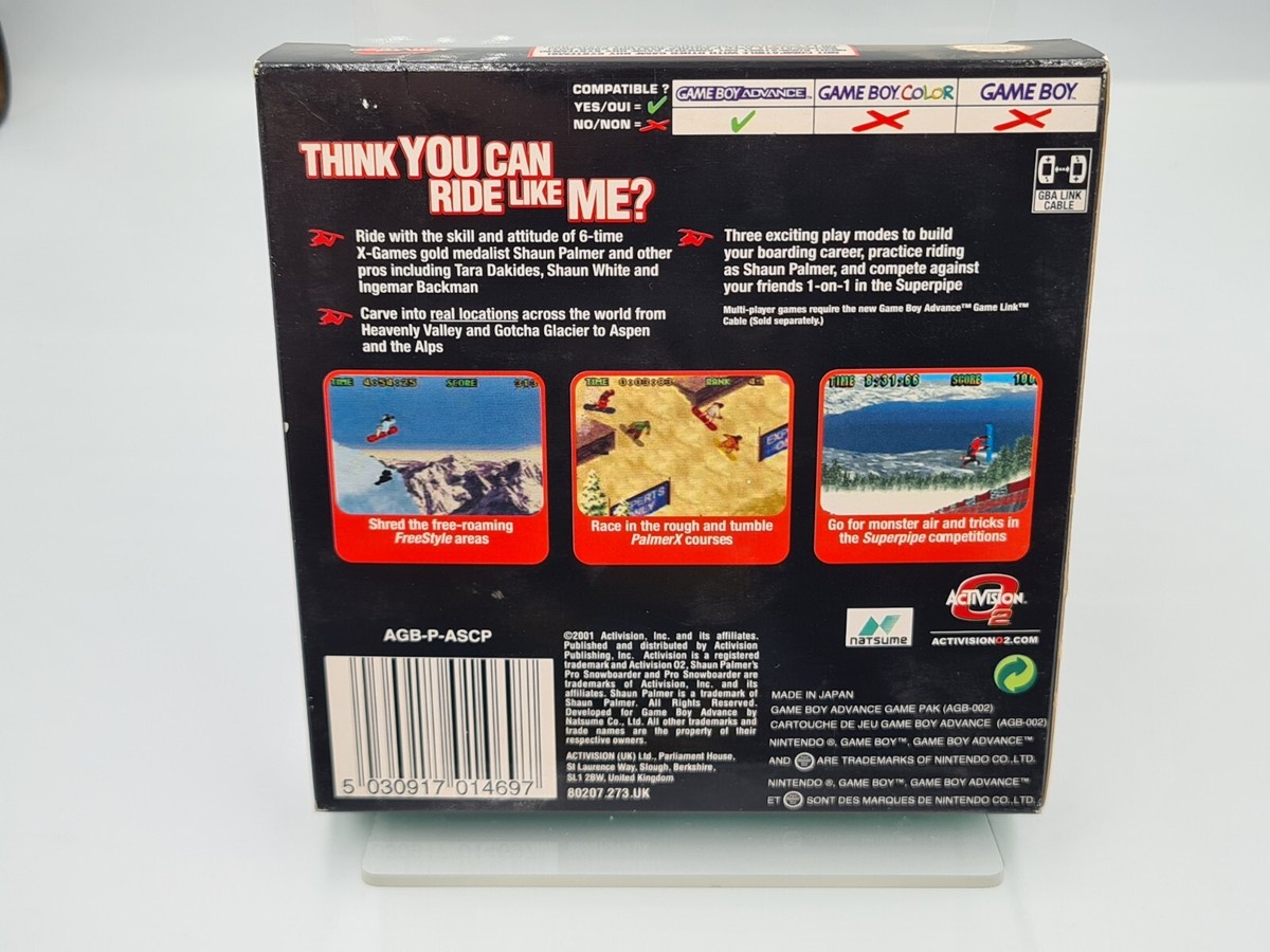 Nintendo Game Boy Advance Shaun Palmer's Pro Snowboarder UKV New