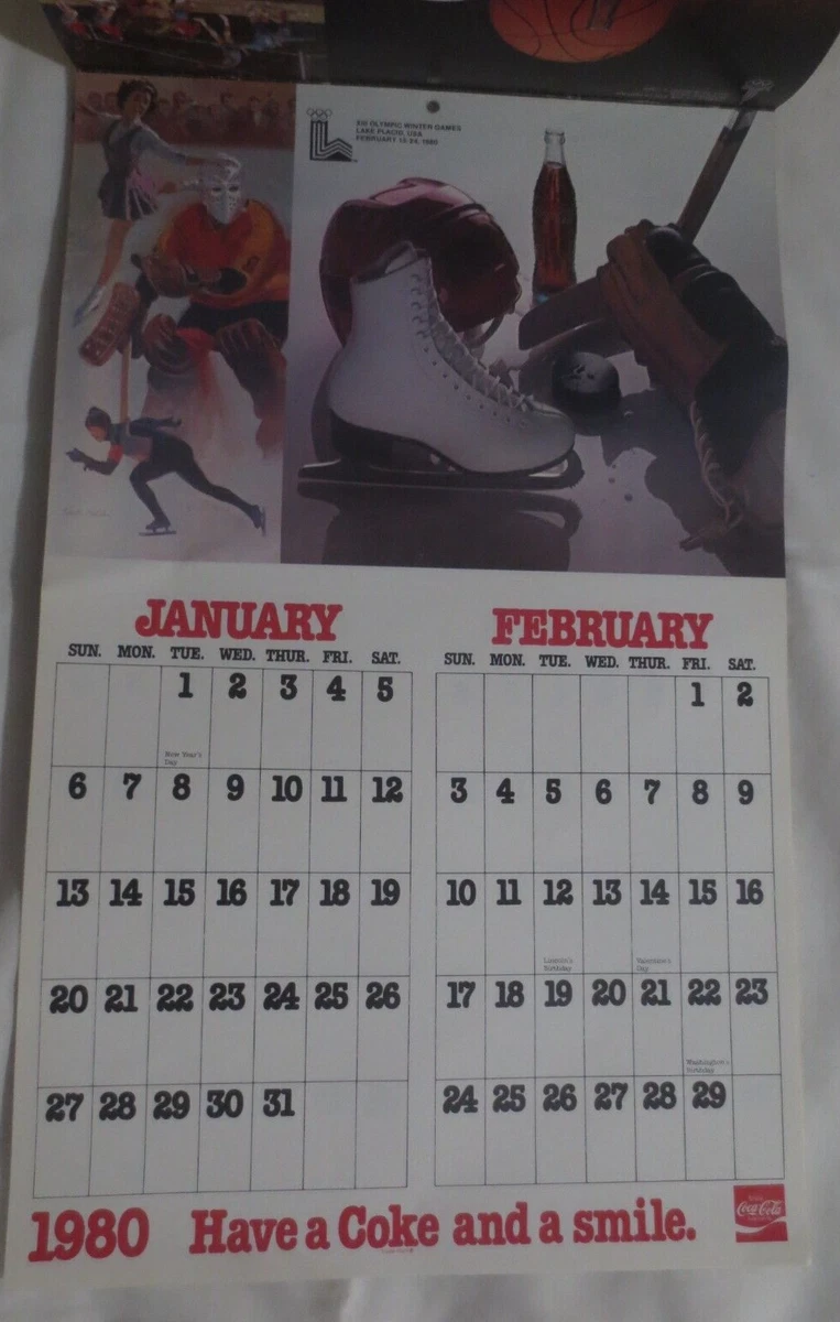 The Official Bottler's Coca Cola Annual Calendar for 1980 | eBay