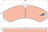 TRW GDB1534 Bremsbelagsatz, Scheibenbremse For Iveco