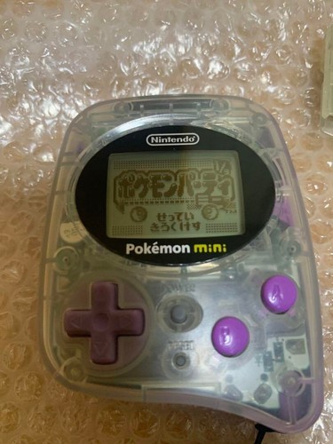 Nintendo Pokemon mini Console Smoochum Purple MIN-001 with 2 Games Set - Picture 4 of 4