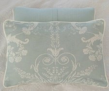 Laura Ashley Josette Duck Egg Fabric Cushion Cover 12" x 18"  Piped back Bacall 