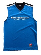 Vintage Nike Minnesota Timberwolves NBA Basketball Practice Jersey Mens Large