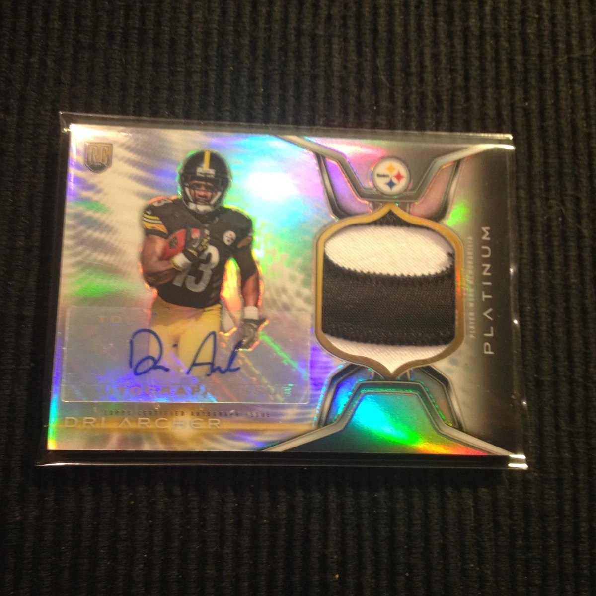 2014 TOPPS PLATINUM DRI ARCHER ROOKIE AUTO REFRACTOR JERSEY PATCH