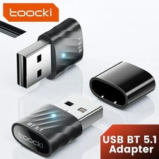 Toocki USB Bluetooth 5.1 Adapter - USB-A Dongle for PC Audio, Mice, and Keyboard
