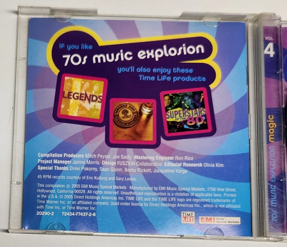 Time-Life 70s Music Explosion Vol. 4: Magic - 2 CD Set - 30 Tracks Foto 3 de 4