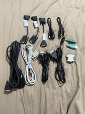 Lot of 25 Mix VGA Cable Cord Adapters Ethernet HDMI Display Port DP