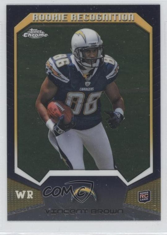 2011 Topps Chrome Rookie Recognition Vincent Brown #RR-VB 0t7
