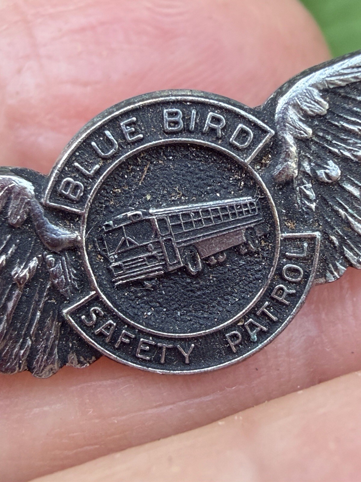 1950S Blue Bird Bus Safety Wing Badge Pin