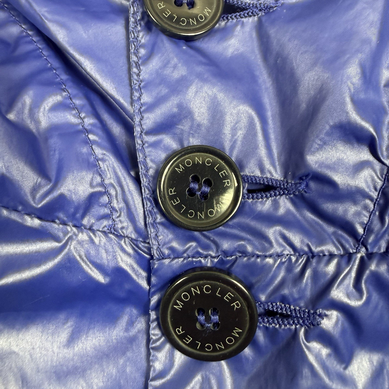 Moncler Vintage Thin Nylon Track Jacket Japan Import ‘Royal Blue’ - Size 1 Small thumbnail 3